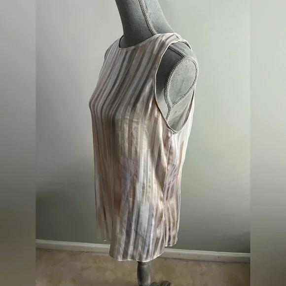 WHBM Watercolor Stripe Tunic Size Medium - Picture 6 of 10